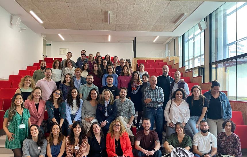 Tots els professionals d'Institucions Penitenciàries amb l'equip del Programa Contexto